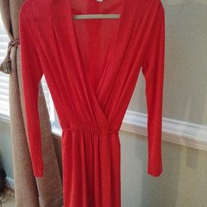 Boston proper sz 2 wrap dress red